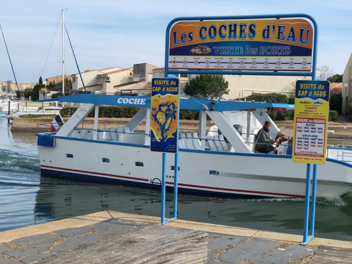 Cap Capistol Studio Le Cap D'Agde Vue Port Luaran gambar