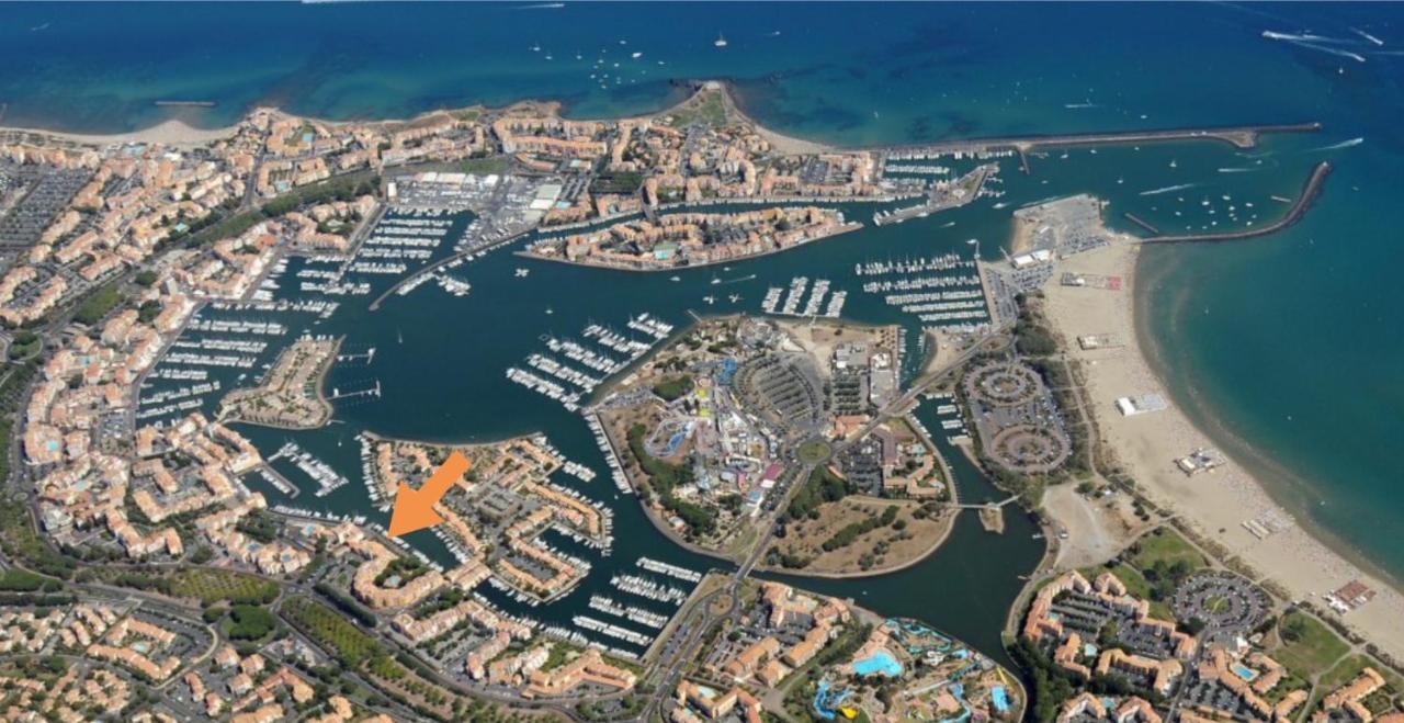 Cap Capistol Studio Le Cap D'Agde Vue Port Luaran gambar